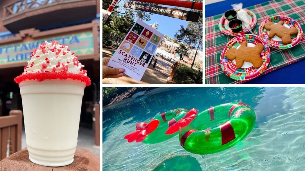 Holiday milkshake scavenger hunt guide gingerbread cookies holiday tubes