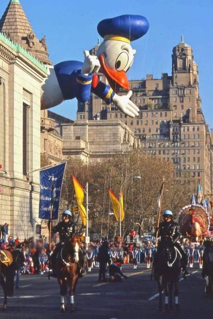 Donald Duck and Tom Turkey Float 1984 Macy’s Thanksgiving Day Parade