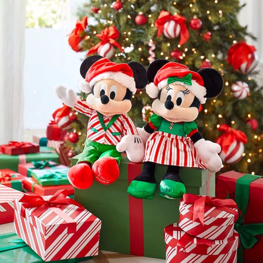 Mickey Mouse and Minnie Mouse Holiday Plush