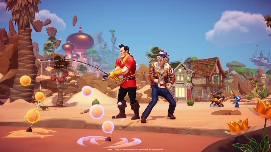 Find Gaston in the Glittering Dunes the new Disney Dreamlight Valley update