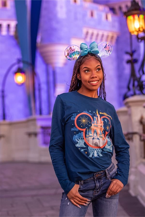 2024 Walt Disney World Long Sleeve Tee and Light Up Ear Headband