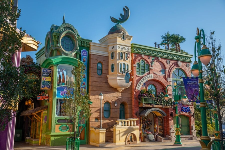 5 Unique Things You Can Only Do in Zootopia at Shanghai Disney Resort photo of Mane Street and downtown Zootopia