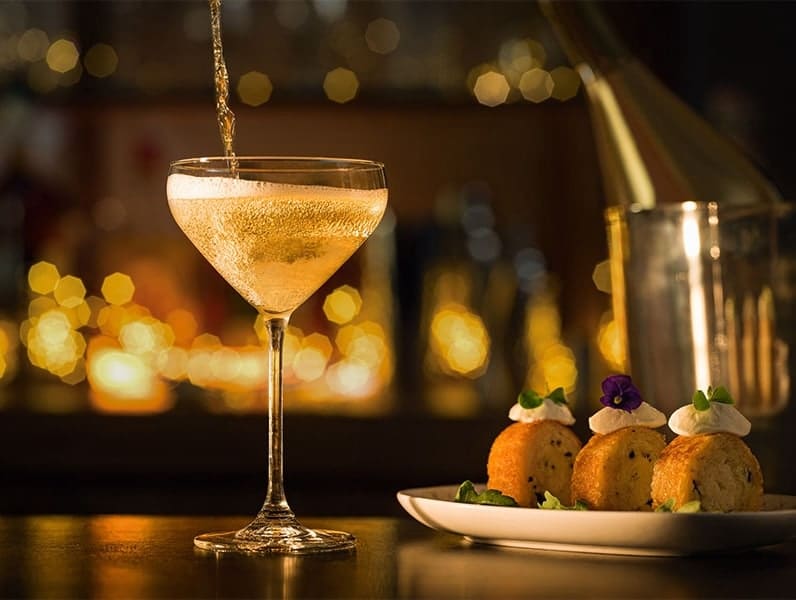 Exclusive champagne in the newly reopened Disneyland Hotel in Paris