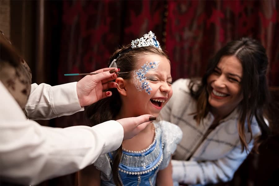 Girl in the Royal Kids Club in the newly reopened Disneyland Hotel in Paris