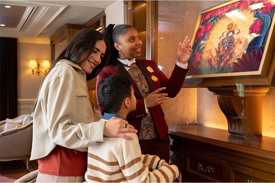Story Keepers talking about the details in the newly reopened Disneyland Hotel in Paris