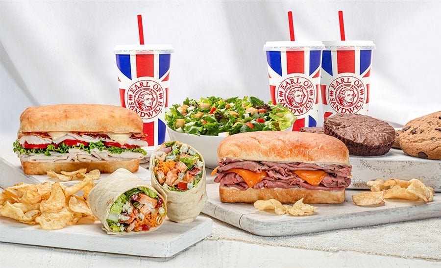 Image of Earl of Sandwich wraps and sandwichs, coming to Downtown Disney at the Disneyland Resort