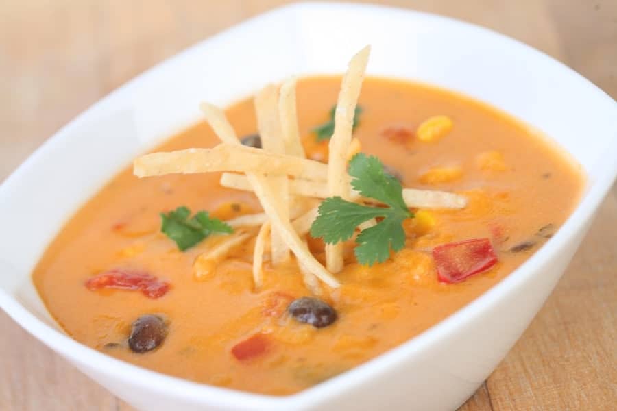 Cheesy Enchilada Soup from Fiddler Fifer Practical Cafe at Disney California Adventure Park