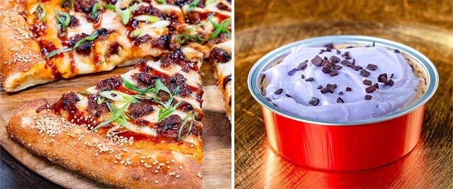 Bulgogi Pizza and Milk Tea Taro Cheesecake from Boardwalk Pizza Pasta for Lunar New Year 2024