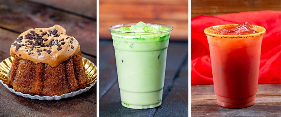 Dalgona Coffee Bundt Cake Green Tea Horchata and Blood Orange Cocktail from Cappuccino Cart for Lunar New Year 2024