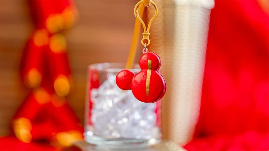 Mickey shaped Macaron Straw Clip from Disneyland Resort for Lunar New Year 2024