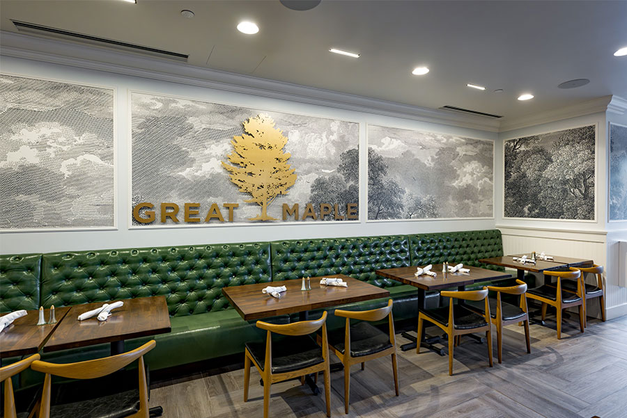 Great Maple at Pixar Place Hotel at Disneyland Resort Modern American eatery Great Maple operates a flagship restaurant on the first floor of Pixar Place Hotel at Disneyland Resort in Anaheim Calif Great Maple specializes in upscale comfort food serving fresh takes on American classics for breakfast lunch and dinner Christian ThompsonDisneyland Resort