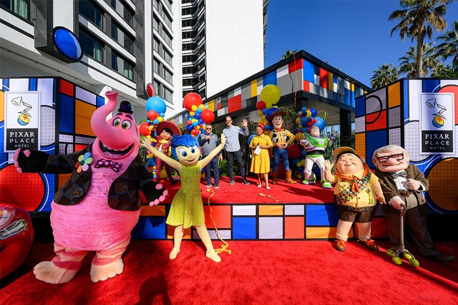 The opening day ceremony for the Pixar Place Hotel at Disneyland Resort at the Disneyland Resort