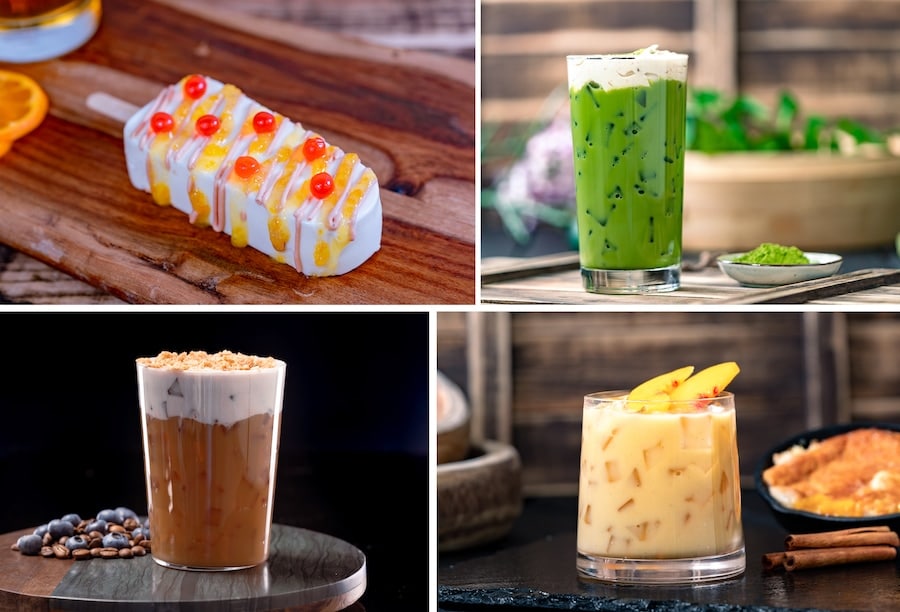 Images of food and drinks at Disney California Adventure Food Wine Festival 2024 at Disneyland Resort Golden Dreams