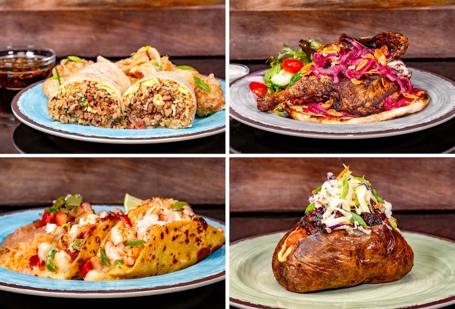 Images of food at Disney California Adventure Food Wine Festival 2024 at Disneyland Resort Paradise Garden Grill