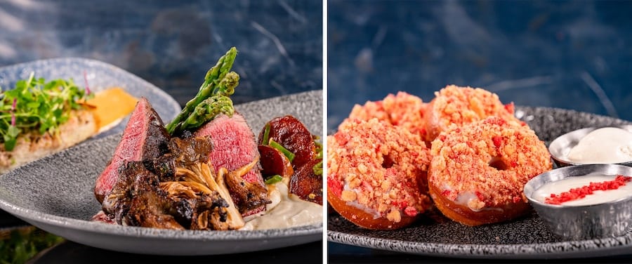 Images of food at Disney California Adventure Food Wine Festival 2024 at Disneyland Resort