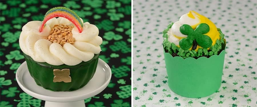 Image of Pot O Gold Mousse and Lucky Clover Cupcake Plant based