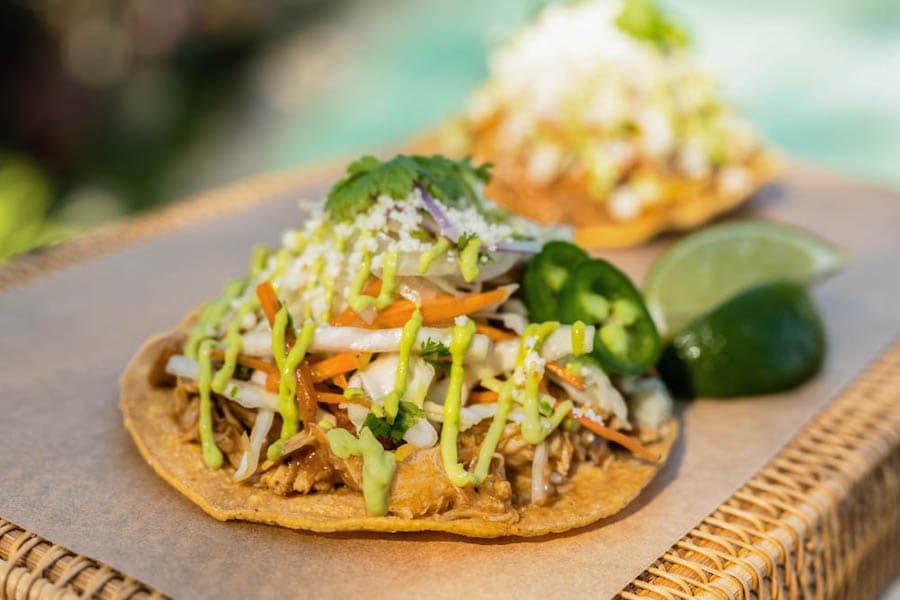 Image of food at Walt Disney World in March 2024 for Women's History Month - Disney's Typhoon Lagoon Water Park, Tinga de Pork