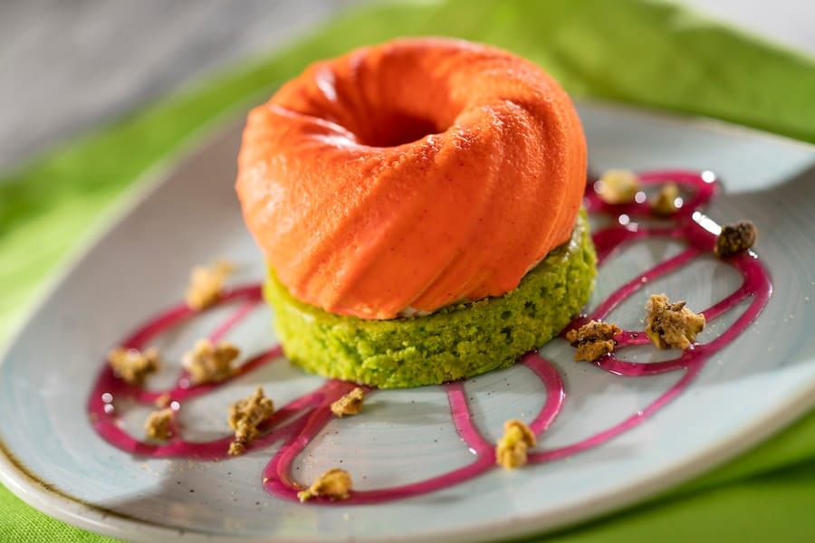 Images of food at Walt Disney World in March 2024 for Women's History Month - EPCOT, Orange Blossom-Saffron Cake