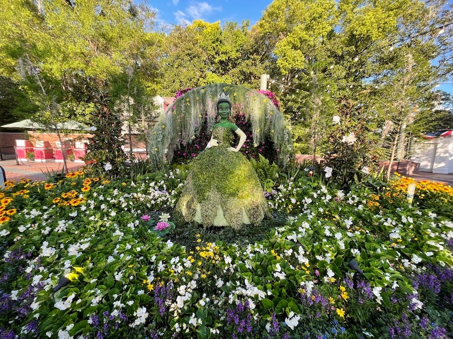 Princess Tiana topiary at EPCOT International Flower & Garden Festival, Walt Disney World Resort 