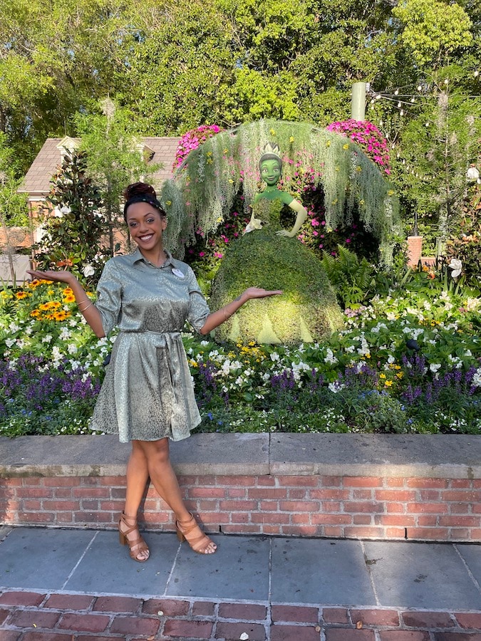 Princess Tiana topiary at EPCOT International Flower & Garden Festival, Walt Disney World Resort 
