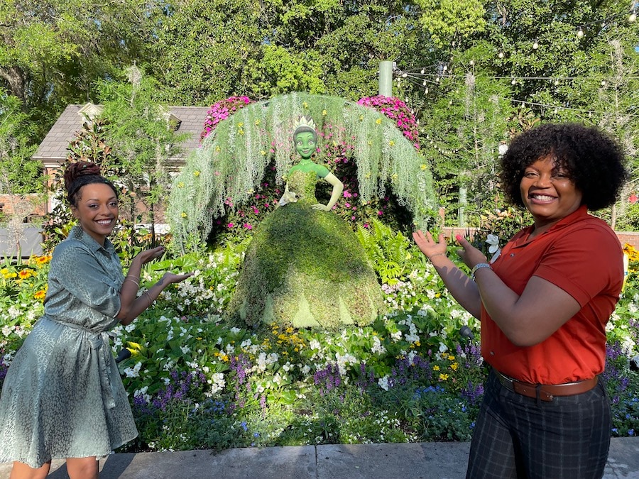 Princess Tiana topiary at EPCOT International Flower Garden Festival Walt Disney World Resort