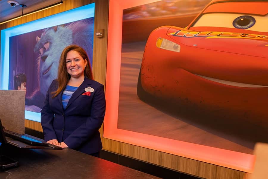 | The Main Street Mouse Christine Donegan Front Desk Lead at the New Pixar Place Hotel at Disneyland Resort