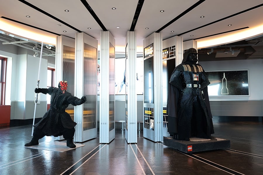 Interactive photo moments highlighting "Star Wars"