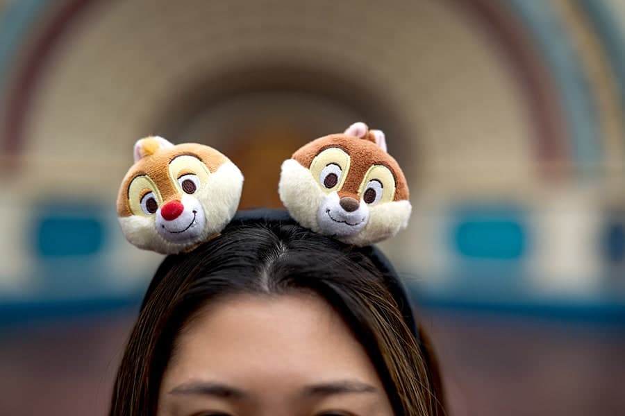 Disney Mini Chip and Dale plush for create your own headband