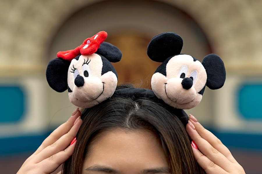 Disney Mini Mickey and Minnie Mouse plush for create your own headband