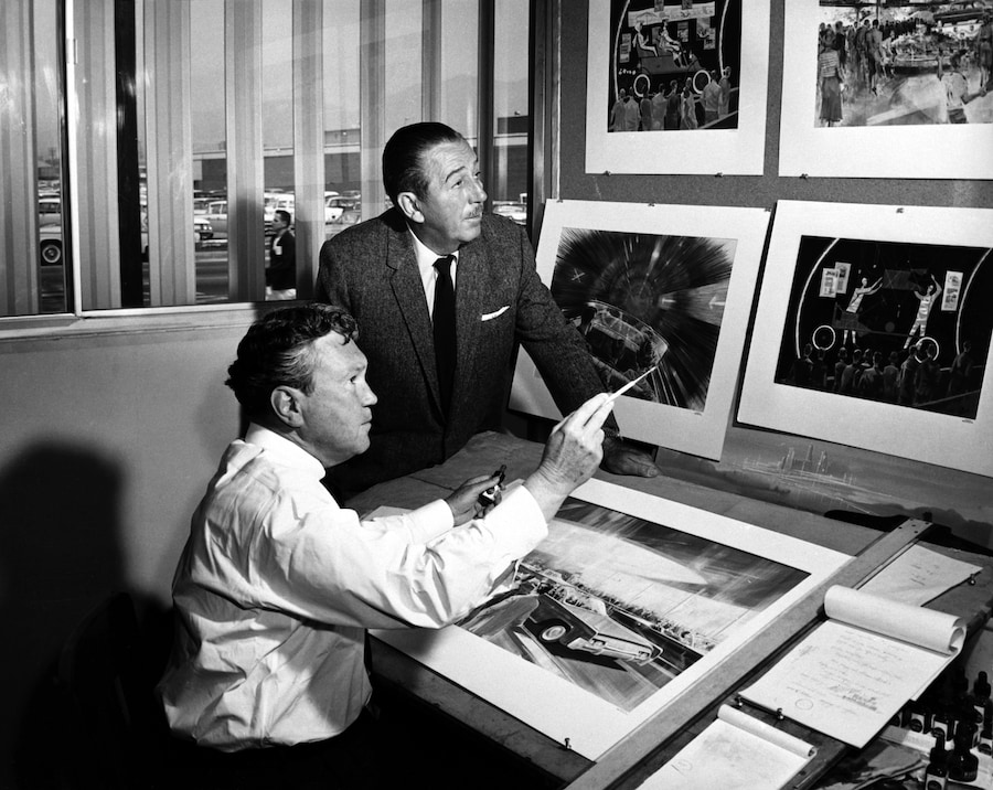 Walt Disney at work
