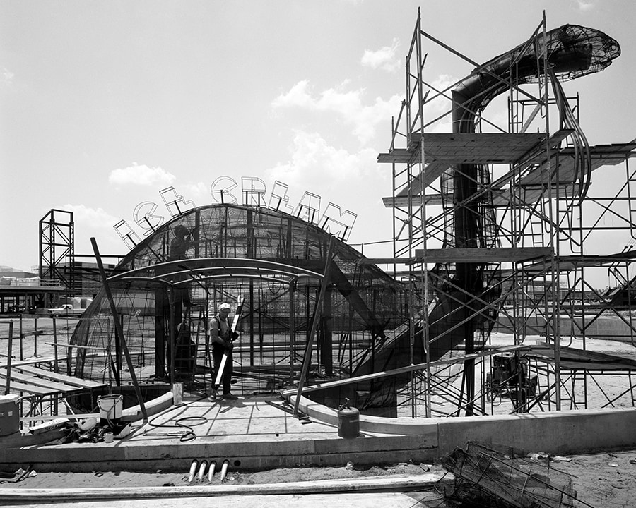 Construction on Gertie at Disney's Hollywood Studios