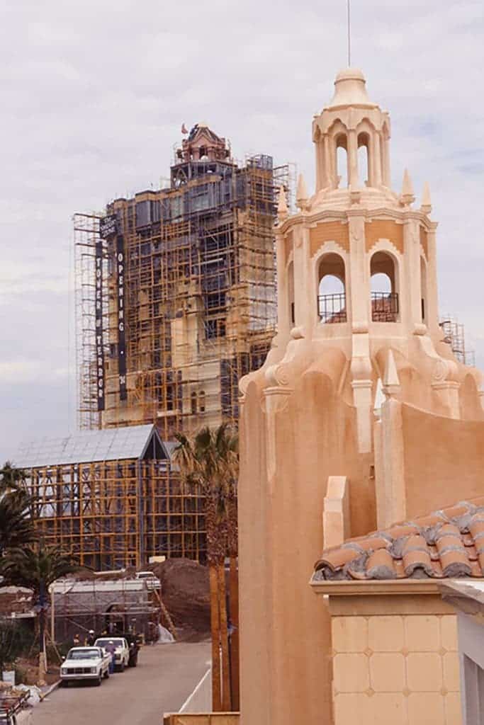 Construction on the Twilight Zone Tower of Terror