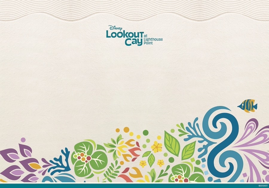 Disney Lookout Cay at Lighthouse Point Sand Pattern Wallpaper