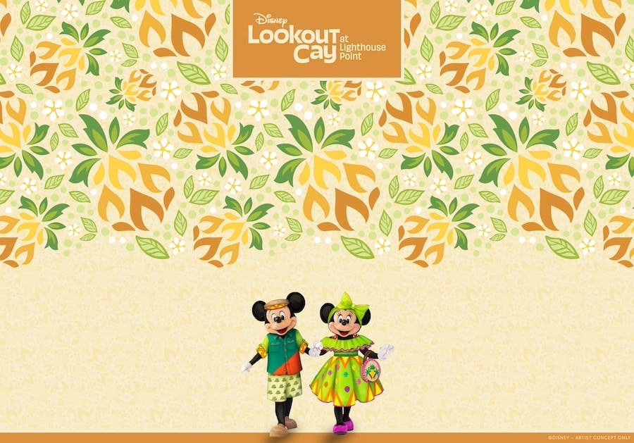 Disney Lookout Cay at Lighthouse Point Mickey and Minnie Wallpaper