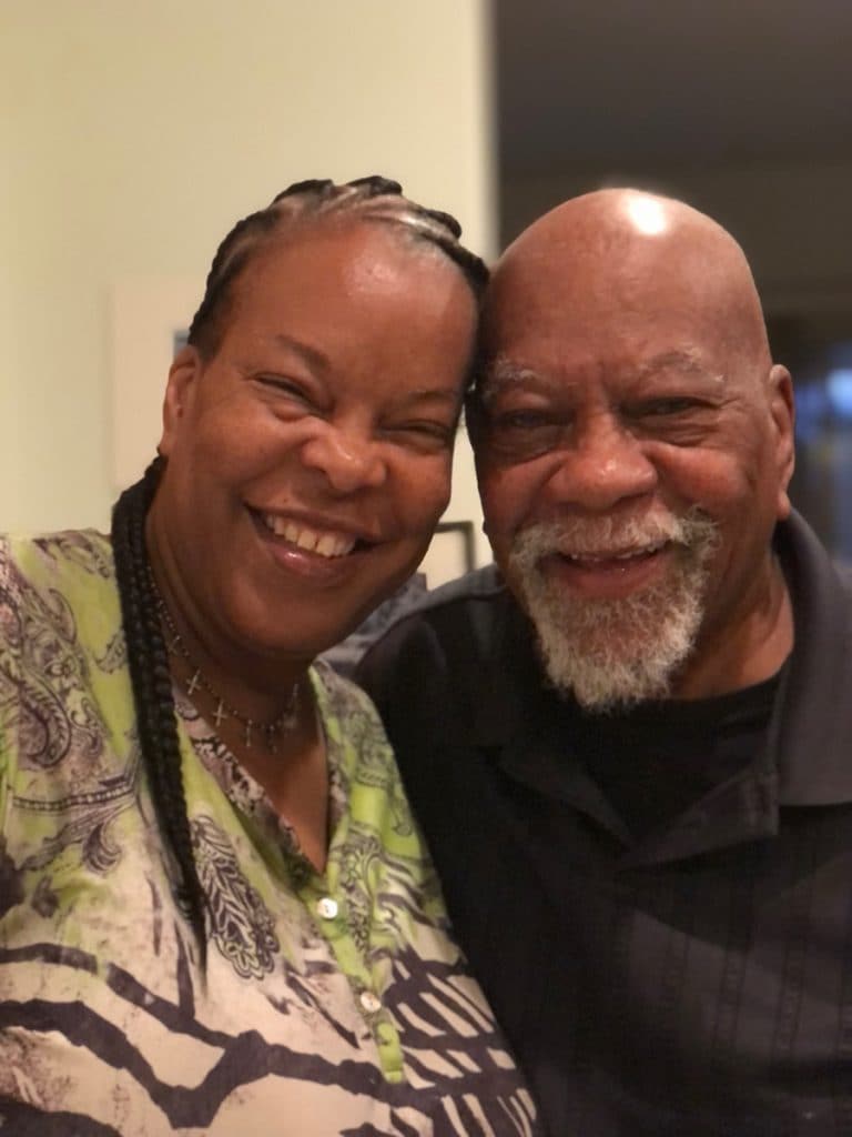 Charita Carter smiles in a selfie with her military hero father