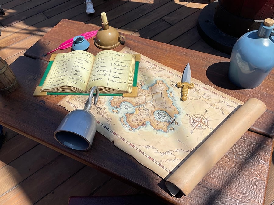 Captain Hook's Desk in Peter Pan's Never Land