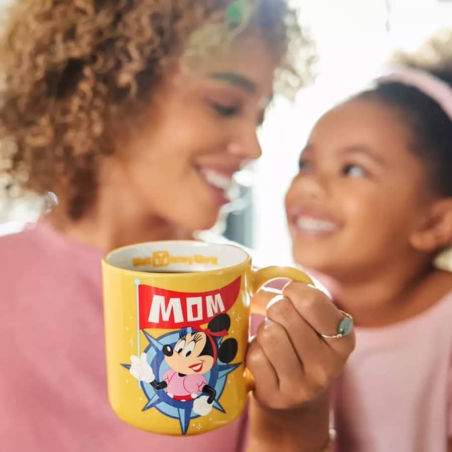 Disney Stores Mothers Day Gift Ideas Minnie Mouse mug with MOM written on it