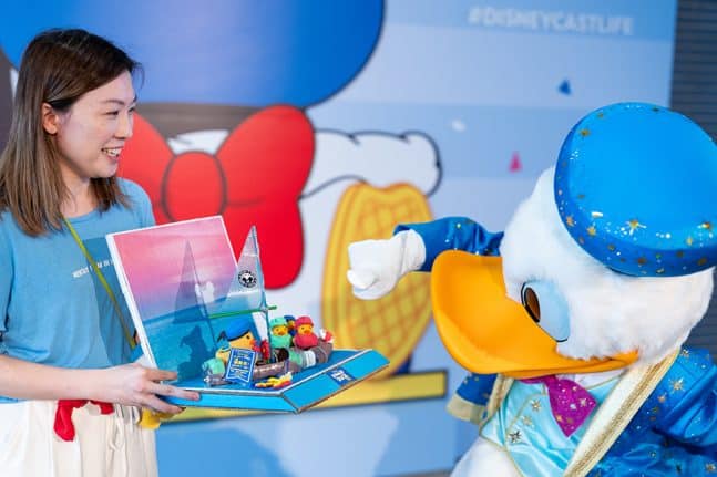 a Rubber Duck Scene with Donald Duck Huey Dewey and Louie