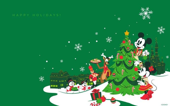 Disney Holiday Digital Wallpaper