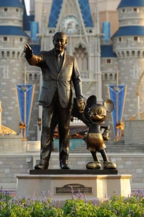 Close up of the Partners Statue