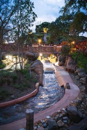Ride vehicle testing for Tiana's Bayou Adventure