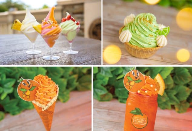 DOLE Whip Sampler Key Lime Sundae Orange Bird Cone Orange Bird Float