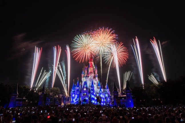 Fourth of July fireworks at Walt Disney World