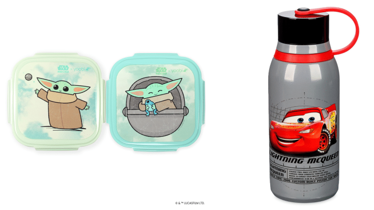 Star Wars Grogu Bento Box Lightning McQueen stainless steel water bottle