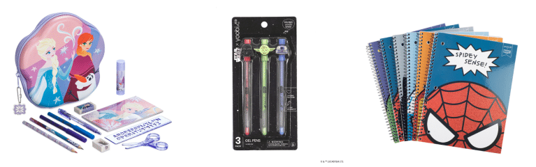 Frozen Zip Up Craft Kit Star Wars Gel Pens Marvel Notebooks