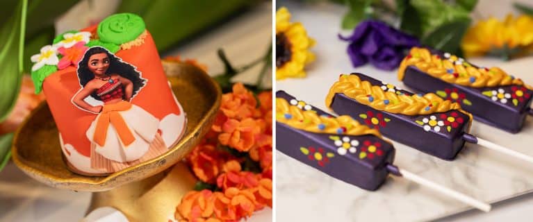 Moana Petit Cake Rapunzel Ganache Pop