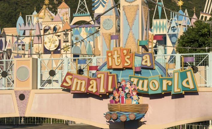 | The Main Street Mouse it's a small world" at Hong Kong Disneyland