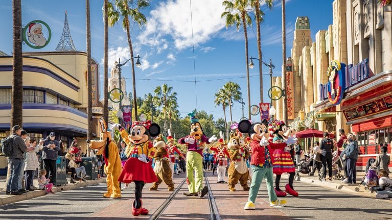 | The Main Street Mouse Mickey Minnie and More Characters at Disney Festival of Holidays
