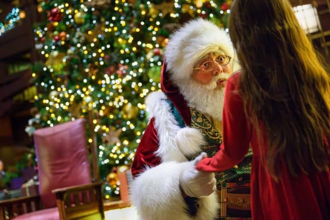 | The Main Street Mouse Santa Claus with a Guest