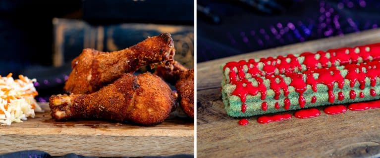 | The Main Street Mouse Chipotle Chicken Drumstick Box Poison Apple Churro